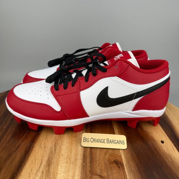 Nike Air Jordan 1 Low Retro MCS Chicago Red Baseball Cleats Size 13 CJ8524-611 main image 7